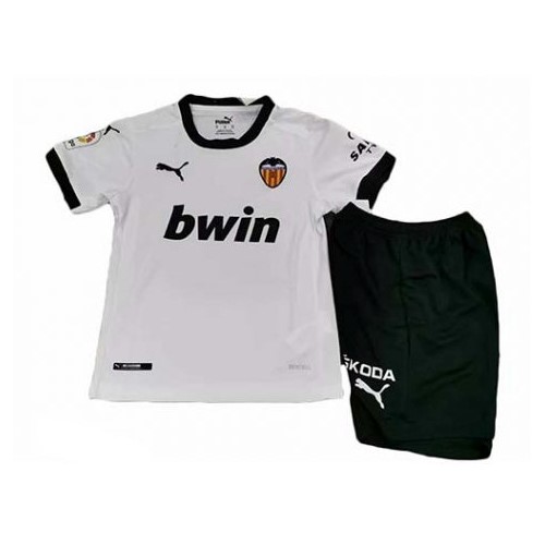 Camiseta Valencia Primera Niños 2020-2021 Blanco